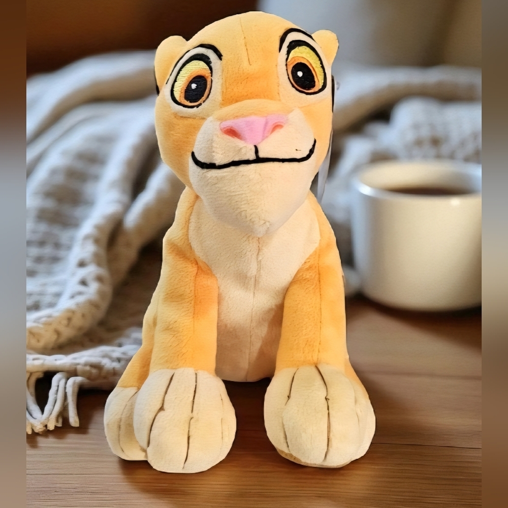 DISNEY The Lion King SIMBA 8" Stuffed Plush Just Play 2014 Kid Simba Like New!